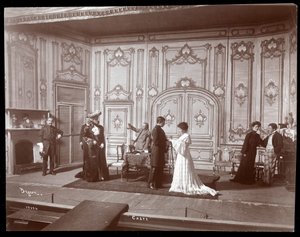 A scene from an amateur production of a play titled Caste, New York